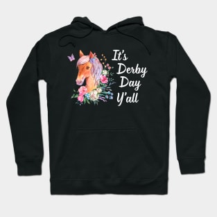 Horse Hat Funny Kentucky It's Derby Day Y'all Hoodie